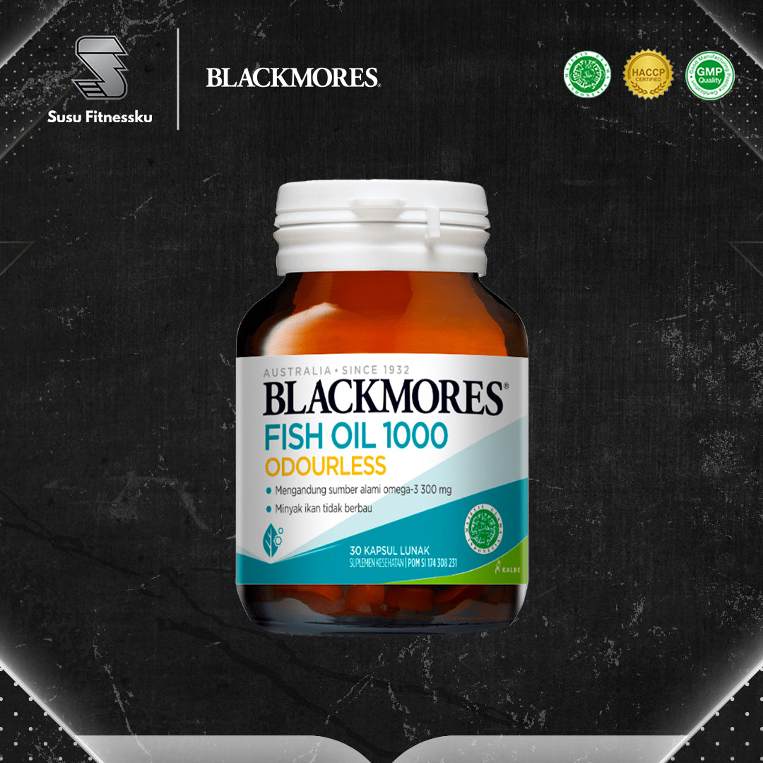 Blackmores Odourless Fish Oil 1000 200 Softgels Omega 3 Tidak Berbau