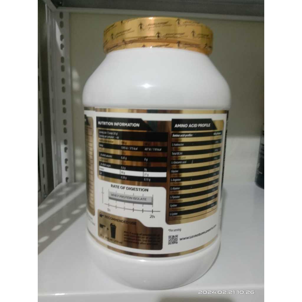 Kevin Levrone Gold Iso 2 kg 4.4Lb Whey Protein Isolate