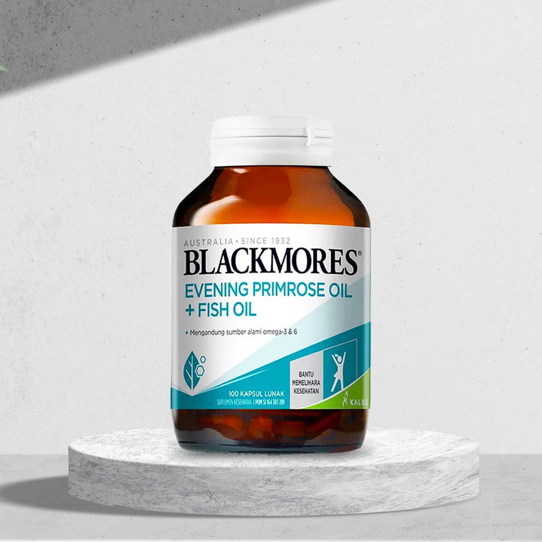 Blackmores Evening Primrose Oil + Minyak Ikan (100) (Kesehatan Menstuasi)